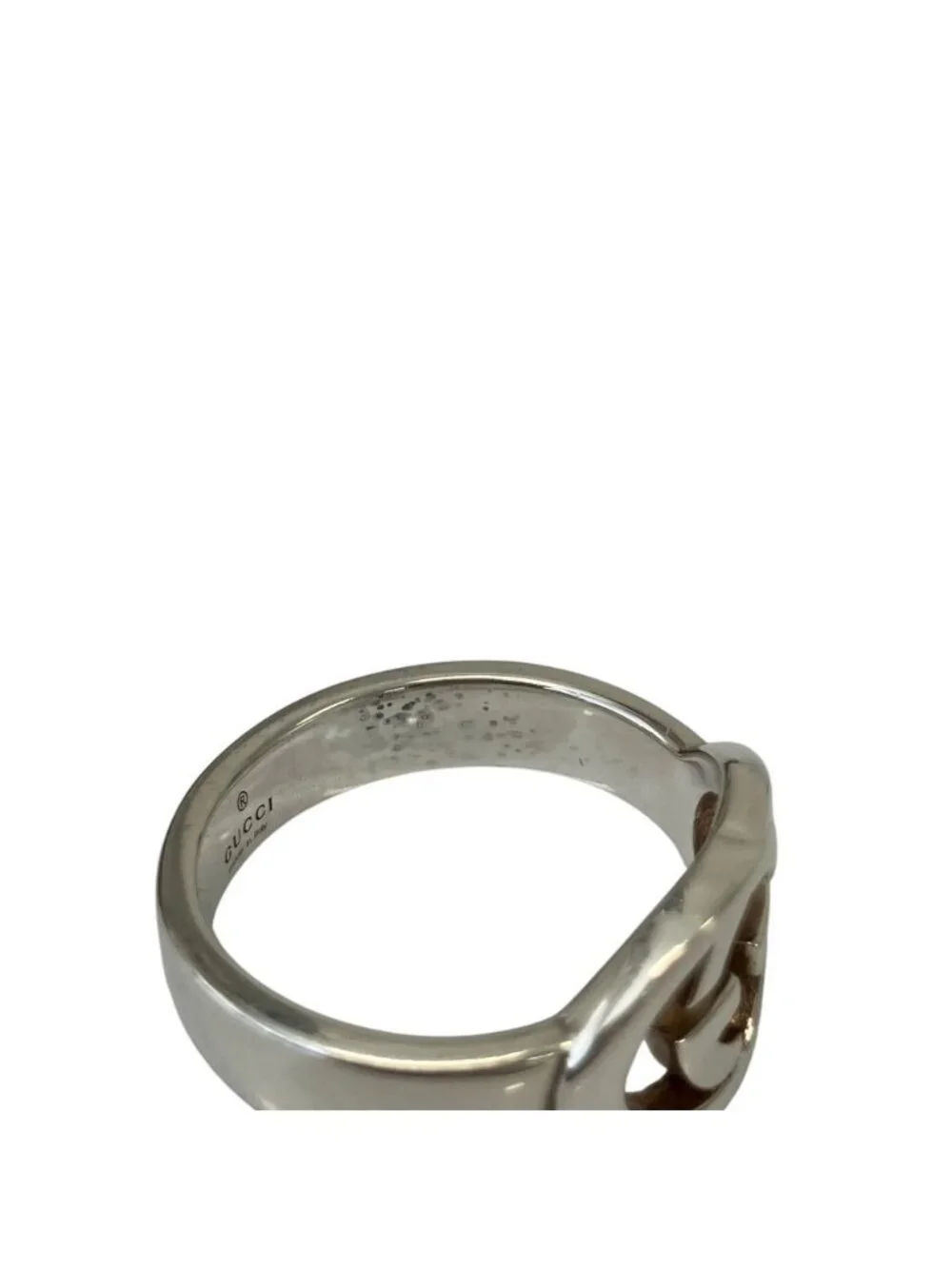 Gucci Interlocking G Ring 925 Sterling Silver